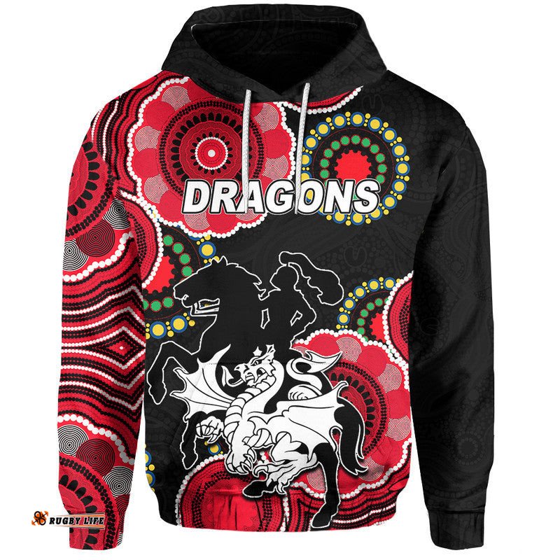 custom personalised dragons rugby aboriginal black