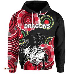 custom personalised dragons rugby aboriginal black
