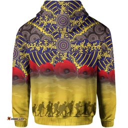 parramatta eels zip hoodie aboriginal anzac day