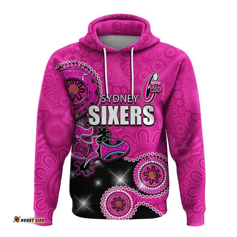 custom personalised number sydney sixers hoodie aboriginal lizard