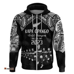 nz rugby hoodie kapa opango maori haka with years of the all black champions