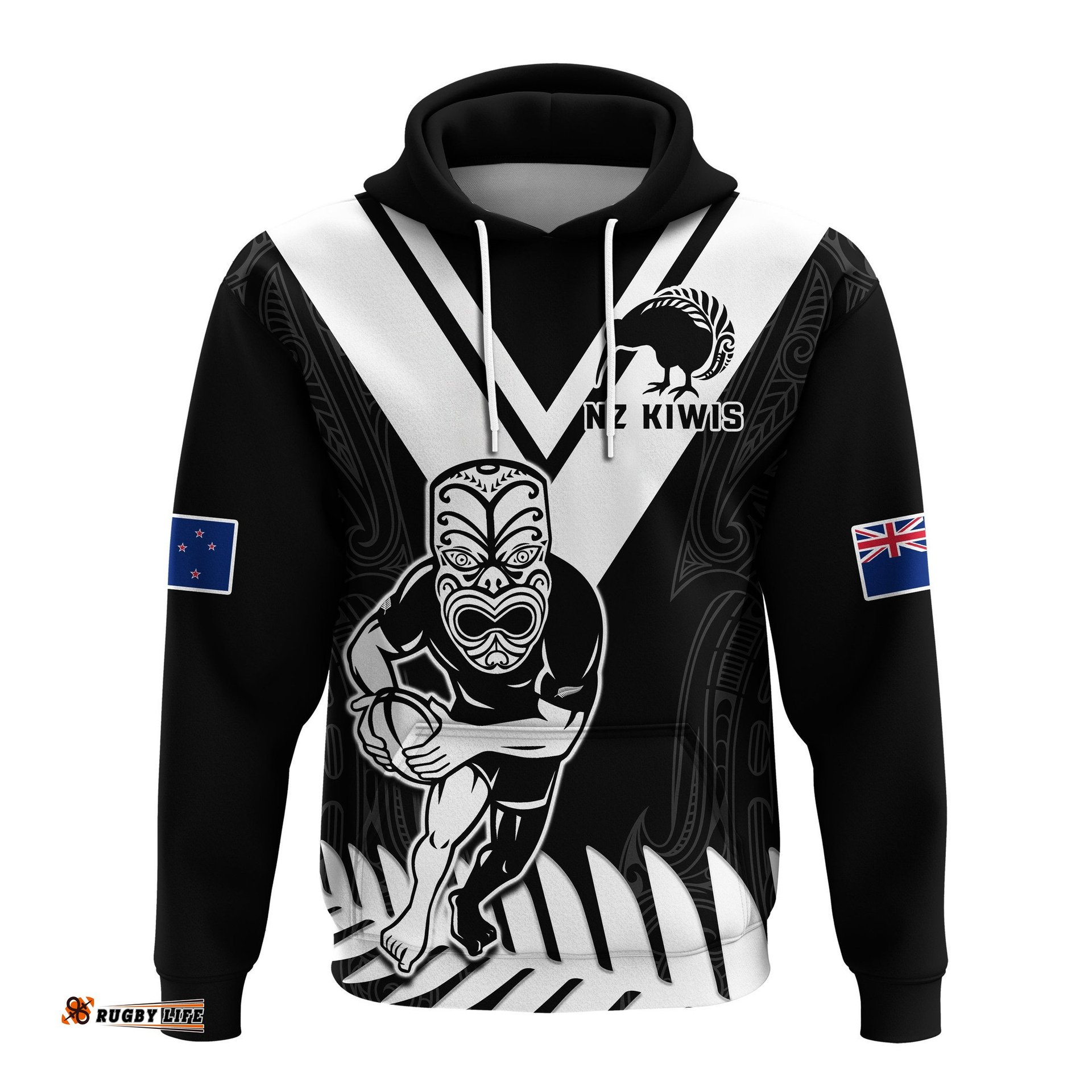 new zealand silver fern rugby hoodie nz kiwi pacific maori sporty