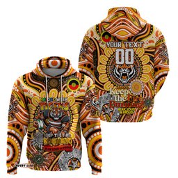 custom naidoc week 2024 tigers hoodie mascot rugby