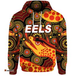 parramatta eels hoodie indigenous vibes black