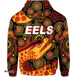 parramatta eels hoodie indigenous vibes black