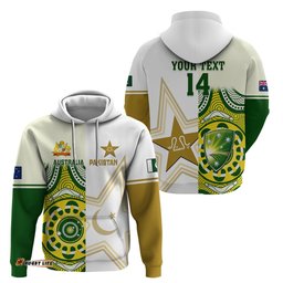 custom australia and pakistan cricket hoodie boxing day test aussie with shaheens