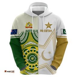 custom australia and pakistan cricket hoodie boxing day test aussie with shaheens