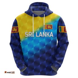 custom personalised sri lanka cricket hoodie the lions special gradient blue