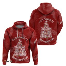 new zealand christmas hoodie silver fern mix kiwi bird ver02