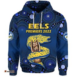 parramatta eels rugby premiers zip up and pullover hoodie eels champion aboriginal dot blue style