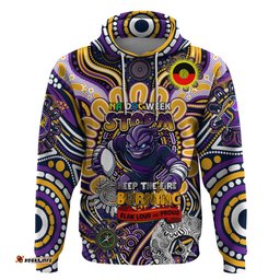 custom naidoc week 2024 storm hoodie mascot rugby