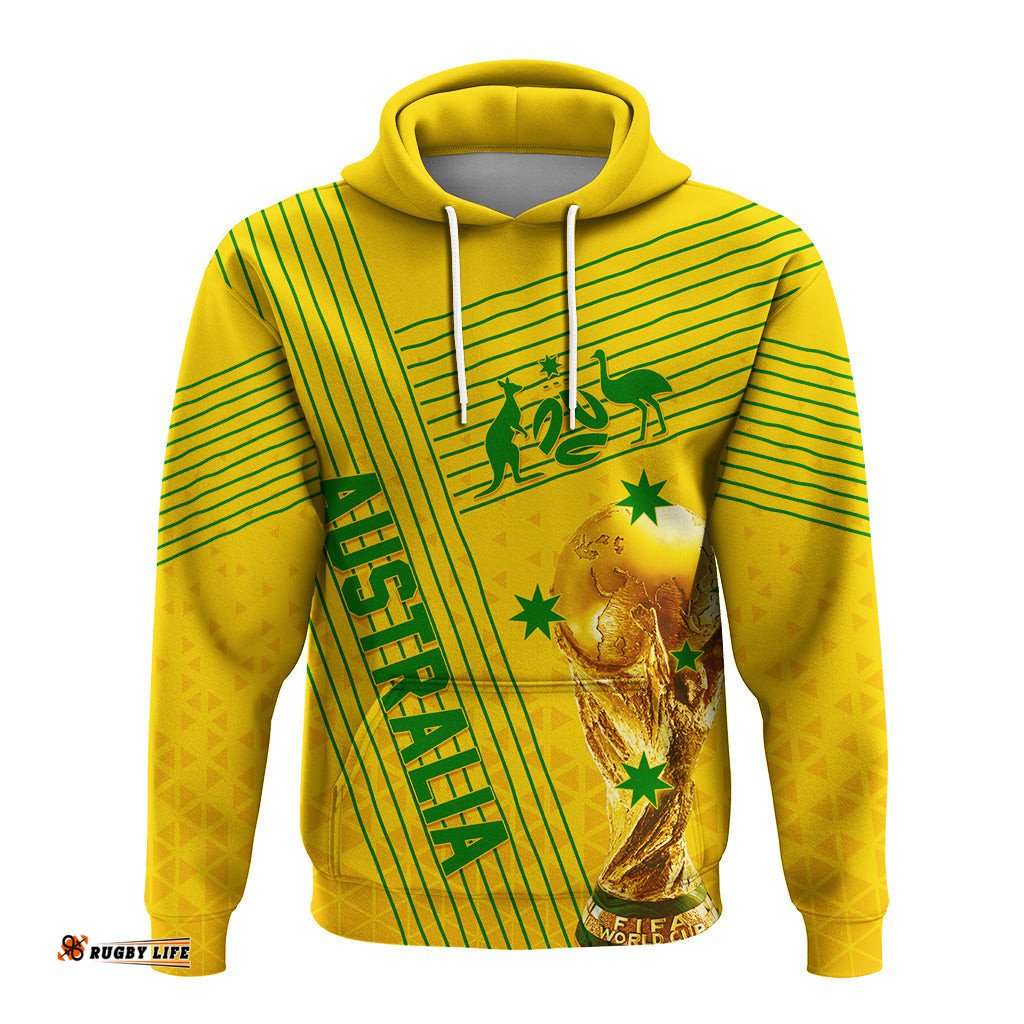 personalised australia soccer wc hoodie socceroos sporty style