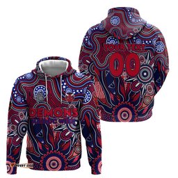 personalised demons naidoc week 2024 hoodie aussie aboriginal art