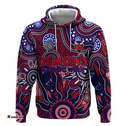 personalised demons naidoc week 2024 hoodie aussie aboriginal art