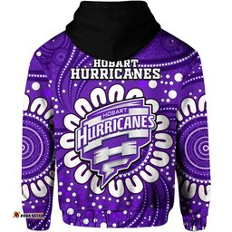 hobart hurricanes cricket zip up and pullover hoodie aboriginal