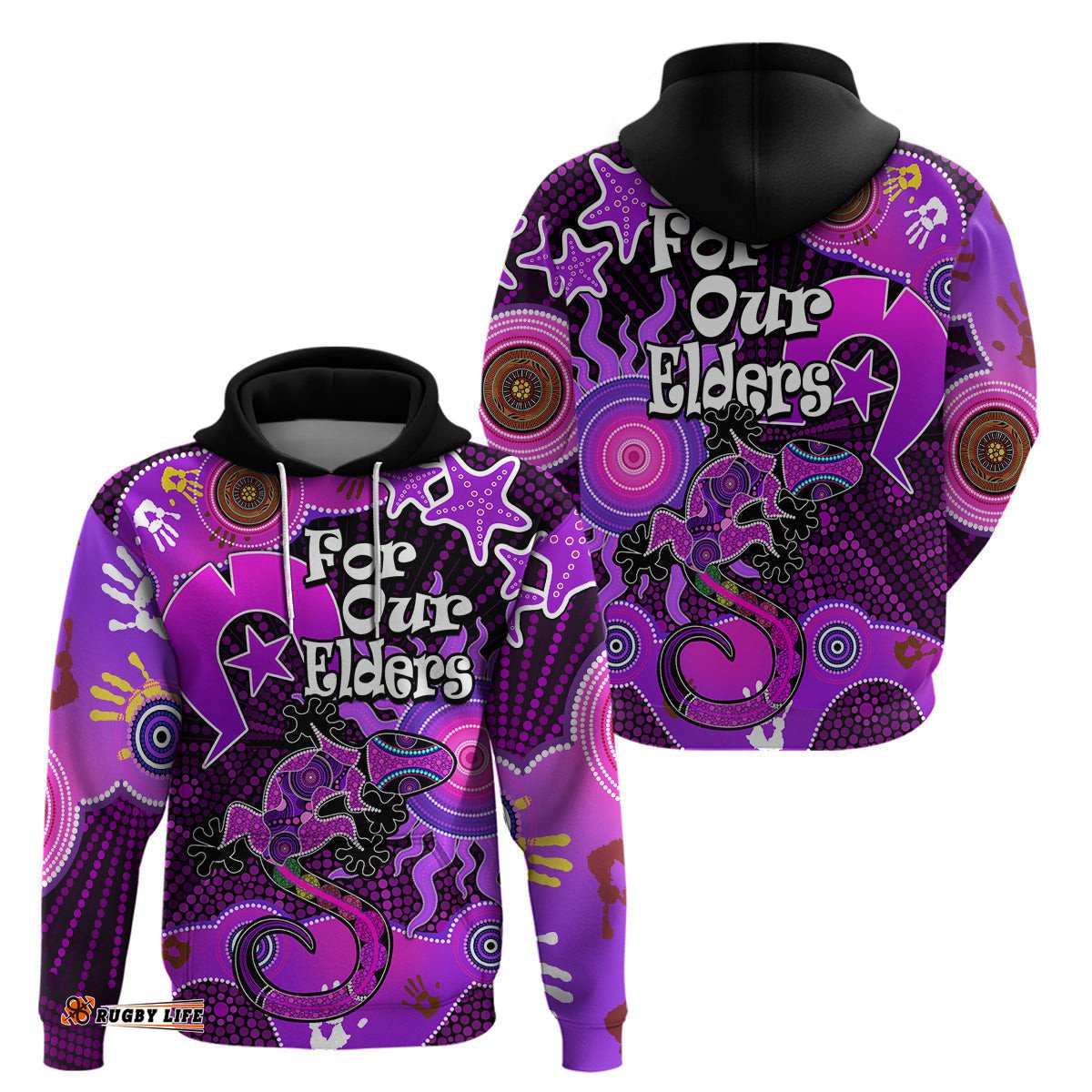 aboriginal naidoc week hoodie turtle lizard sun