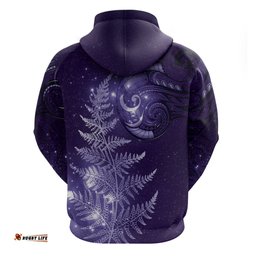 new zealand matariki hoodie purple milky way stars night sky