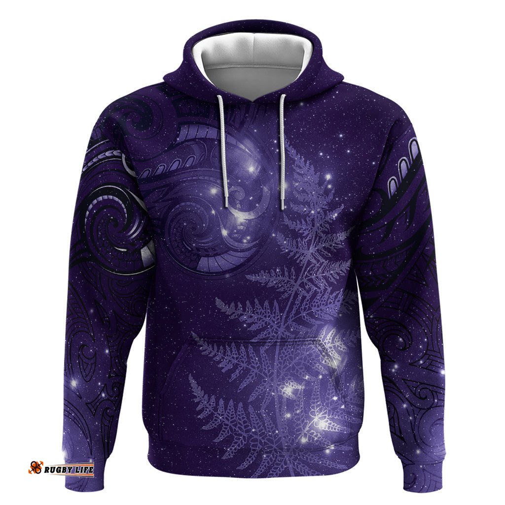 new zealand matariki hoodie purple milky way stars night sky