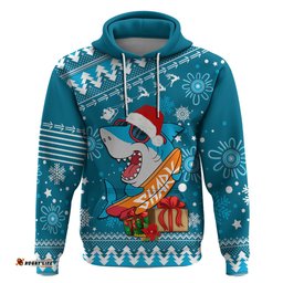 custom sharks rugby hoodie chirstmas vibe