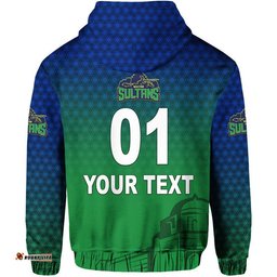 custom personalised multan sultans hbl psl t20 cricket zip up and pullover hoodie original style gradient