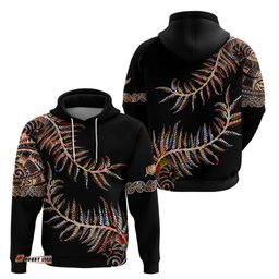 new zealand hoodie aotearoa silver fern mixed papua shell red vibe