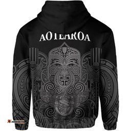 new zealand tiki rugby hoodie nz maori koru pattern ver01