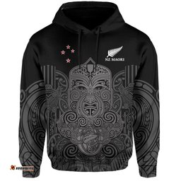 new zealand tiki rugby hoodie nz maori koru pattern ver01