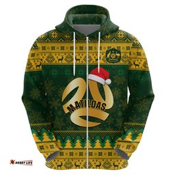 personalised australia matildas christmas hoodie merry xmas national color
