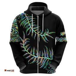 new zealand hoodie aotearoa silver fern mixed papua shell green vibe