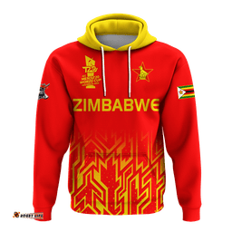 custom personalised zimbabwe cricket the chevrons t20 world cup mens hoodie