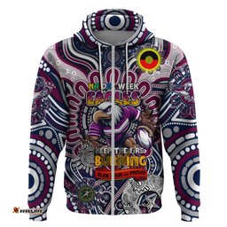 custom naidoc week 2024 eagles hoodie mascot rugby