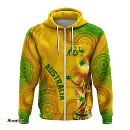 personalised australia soccer wc hoodie aboriginal socceroos