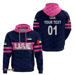 custom personalised united arab emirates uae cricket hoodie falcon unique navy
