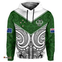 custom text and number new zealand silver fern rugby hoodie maori pacific