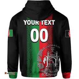 custom personalised and number afghanistan cricket jersey hoodie