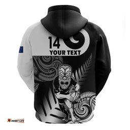 custom new zealand silver fern rugby hoodie go champions nz all black maori koru