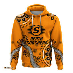 perth scorchers aboriginal art cricket hoodie
