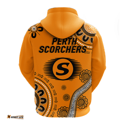 perth scorchers aboriginal art cricket hoodie