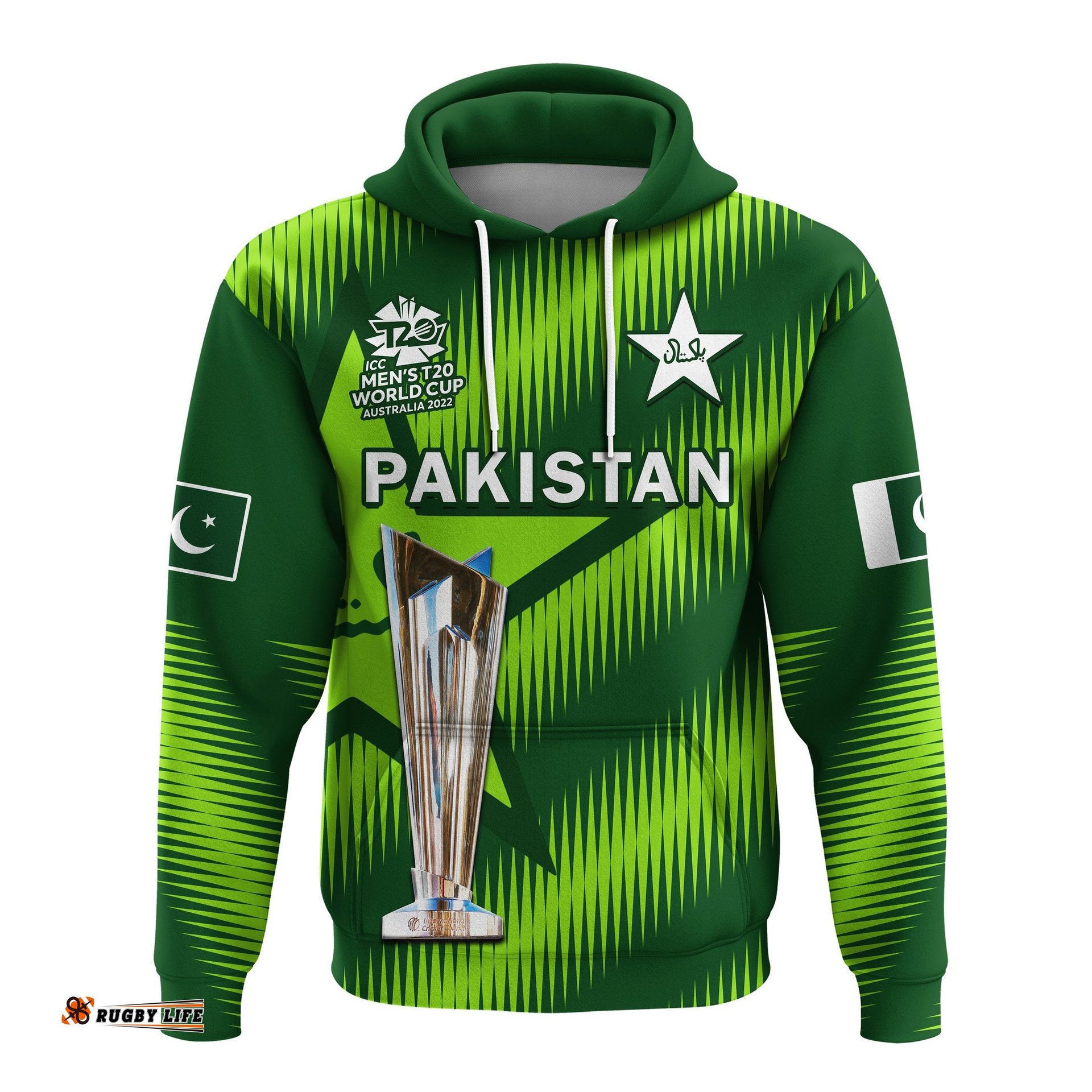 pakistan cricket hoodie champions mens t20 wc