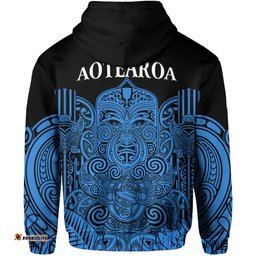 new zealand tiki rugby hoodie nz maori koru pattern ver05