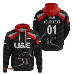 custom personalised united arab emirates uae cricket hoodie falcon special black