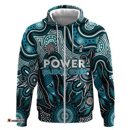 personalised power naidoc week 2024 hoodie aussie aboriginal art