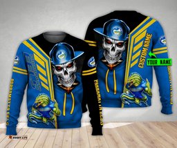 parramatta eels nrl skull cap personalized custom 3d hoodie