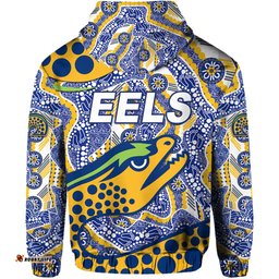 parramatta eels hoodie indigenous simple style blue