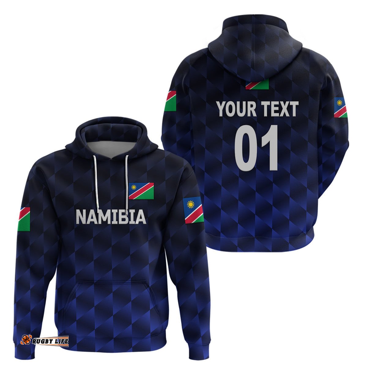 custom personalised namibia cricket hoodie unique style navy
