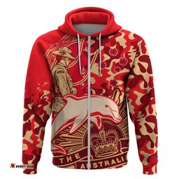 custom text and number nrl anzac dolphins hoodie camouflage