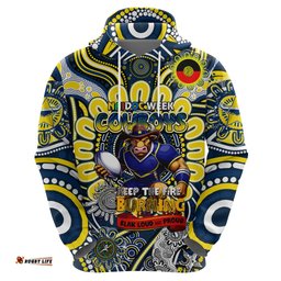custom naidoc week 2024 cowboys hoodie mascot rugby