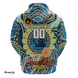 custom naidoc week 2024 titans hoodie mascot rugby