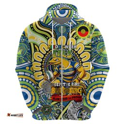 custom naidoc week 2024 eels hoodie mascot rugby