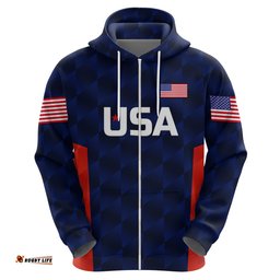 custom personalised united states national cricket hoodie team usa cricket navy